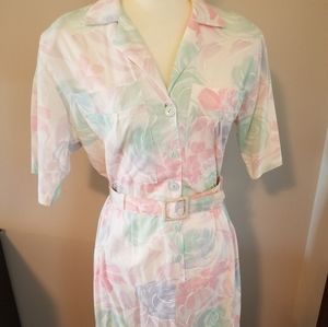 Vintage Stuart Alan 80s Dress Small